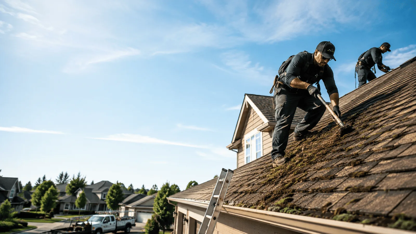Roof Moss Removal in Panama, IL near me